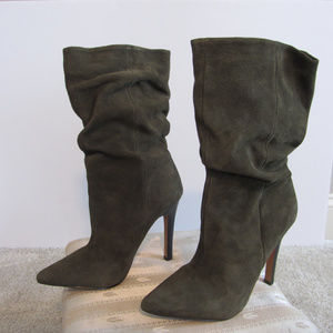 Aldo Acigolla Olive suede boots